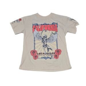 California Skeleton Angel Tee – L